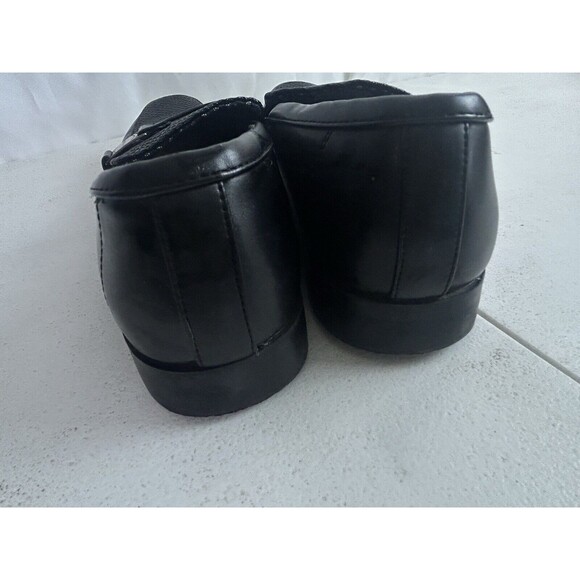 Perry Ellis Black Loafers Slip On Men's Size 11 Justin Portfolio Dress Shoes - Picture 12 of 15